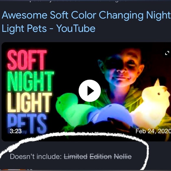 🆕 LED Limited Edition Nellie the Whale Color Changing Rechargeable Tap Lamp - Picture 8 of 12